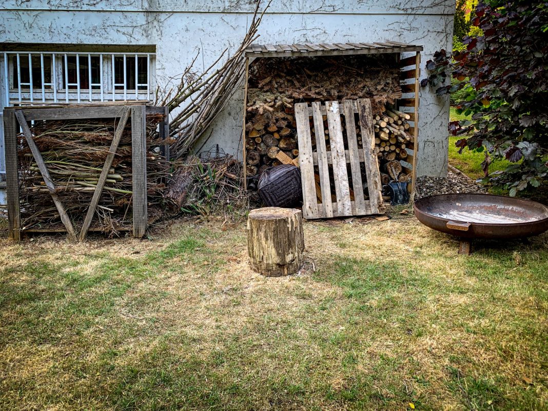 Foto: Holz vor der Hütte