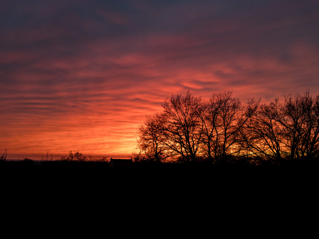 Foto: Sonnenuntergang über Spich