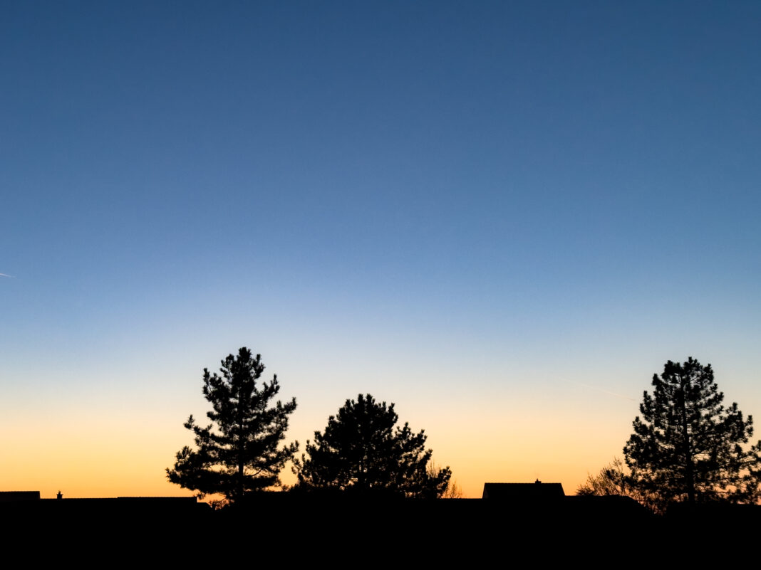 Foto: Abendhimmel vom Parkdeck aus