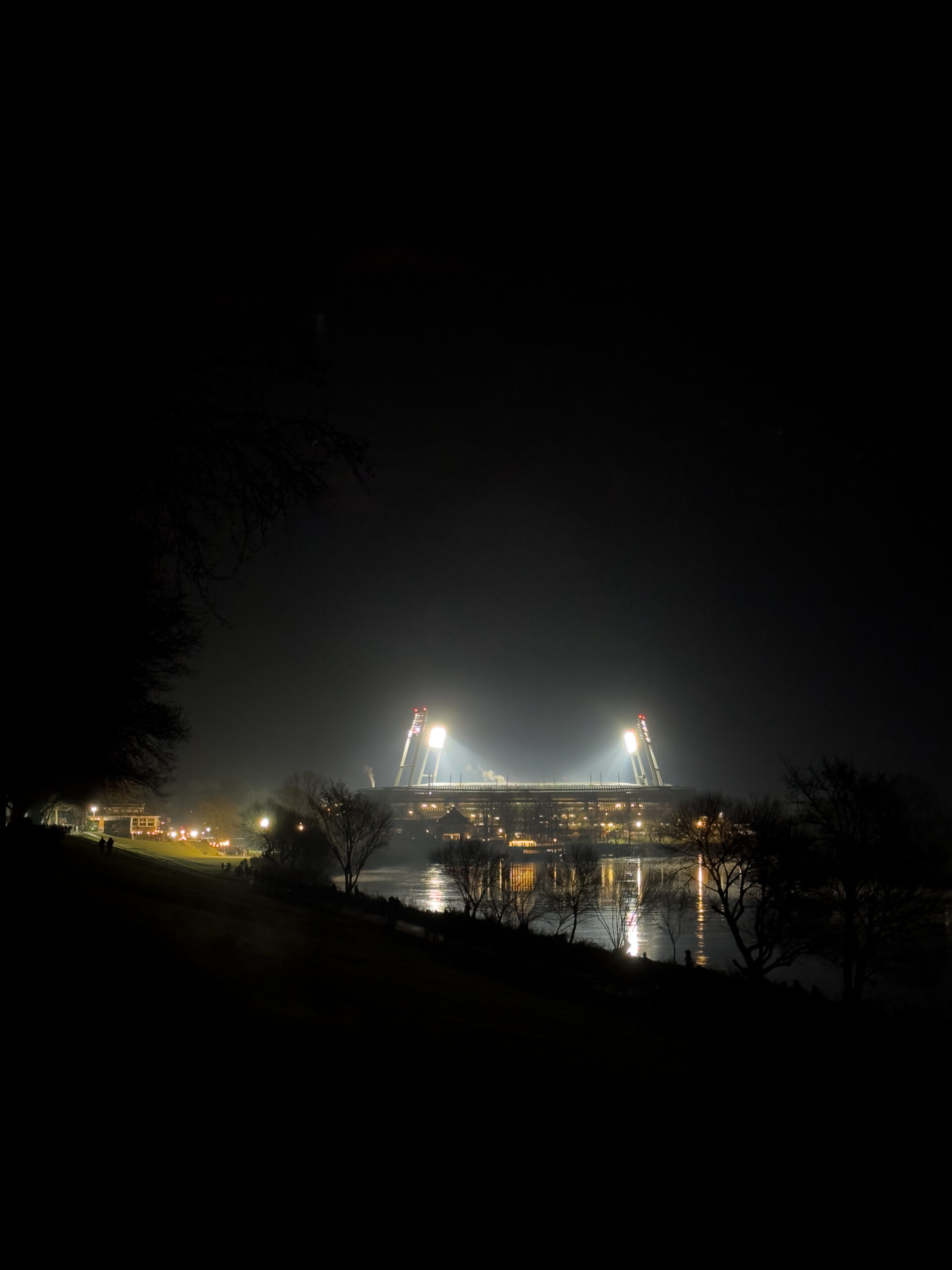 Foto: Das dampfende Weserstadion