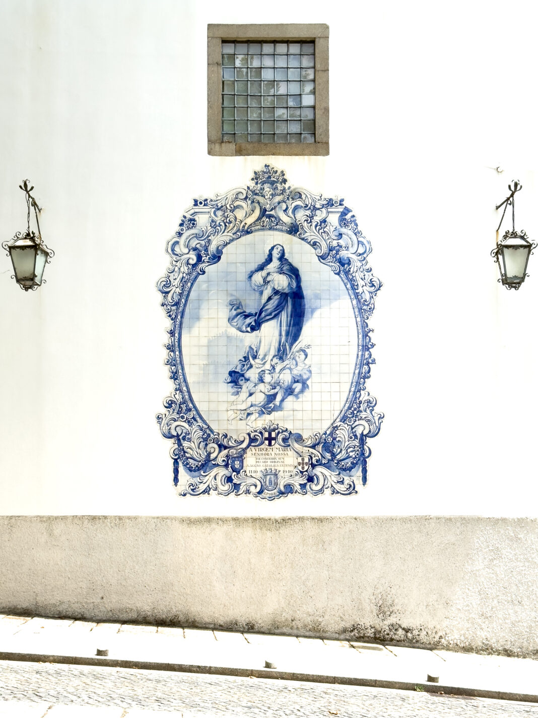 Foto: Wandbild in Guimarães